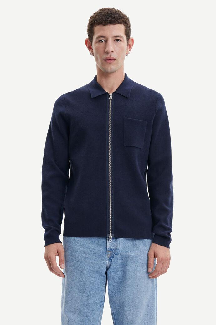 Cardigan Samsøe Samsøe Gunan X Zip 10490 Sky Captain - ECRU