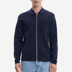 Cardigan Samsøe Samsøe Gunan X Zip 10490 Sky Captain - ECRU