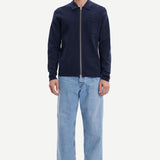 Cardigan Samsøe Samsøe Gunan X Zip 10490 Sky Captain - ECRU