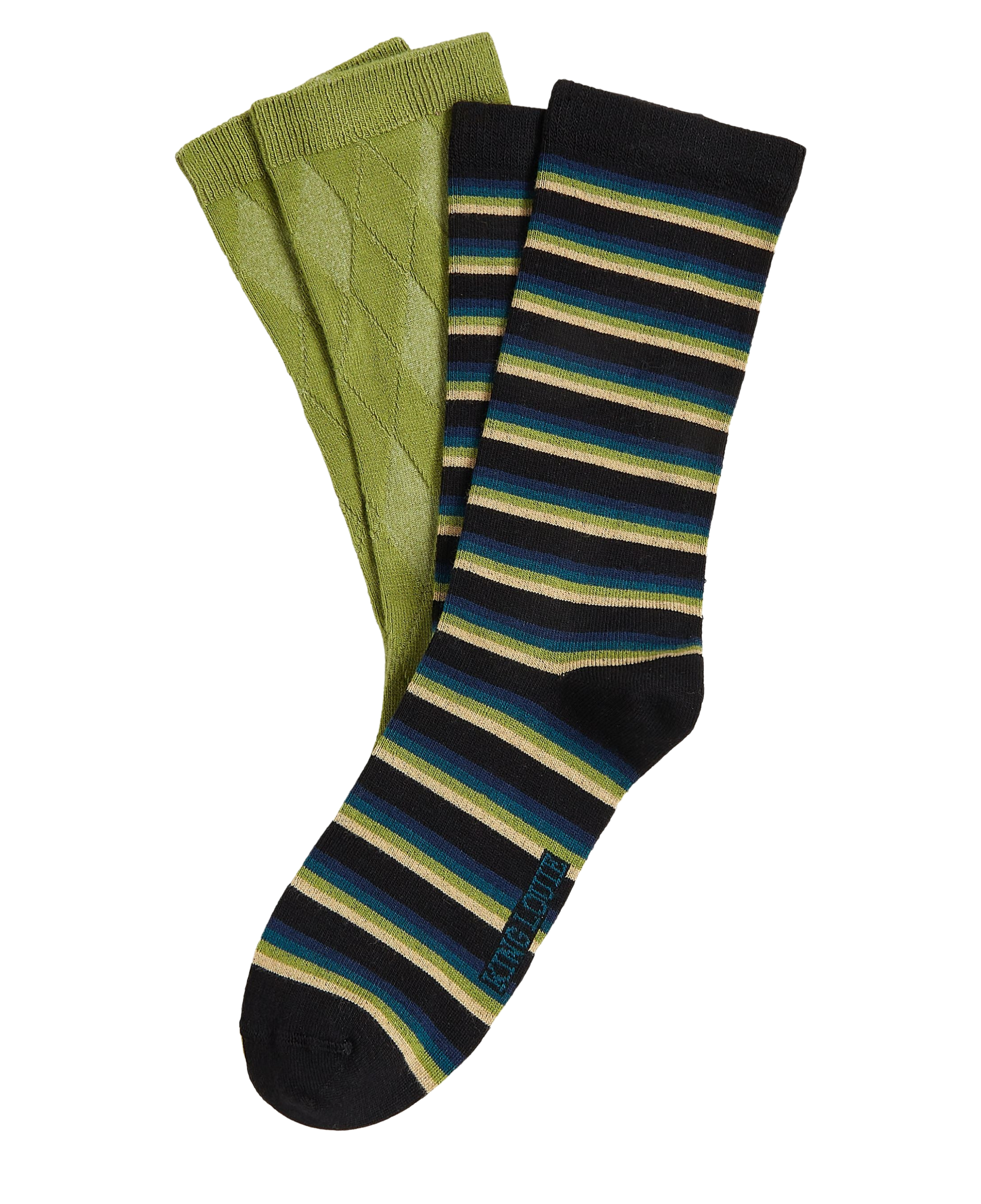 Pack de Calcetines KING LOUIE Century Stripe Woodbine Green