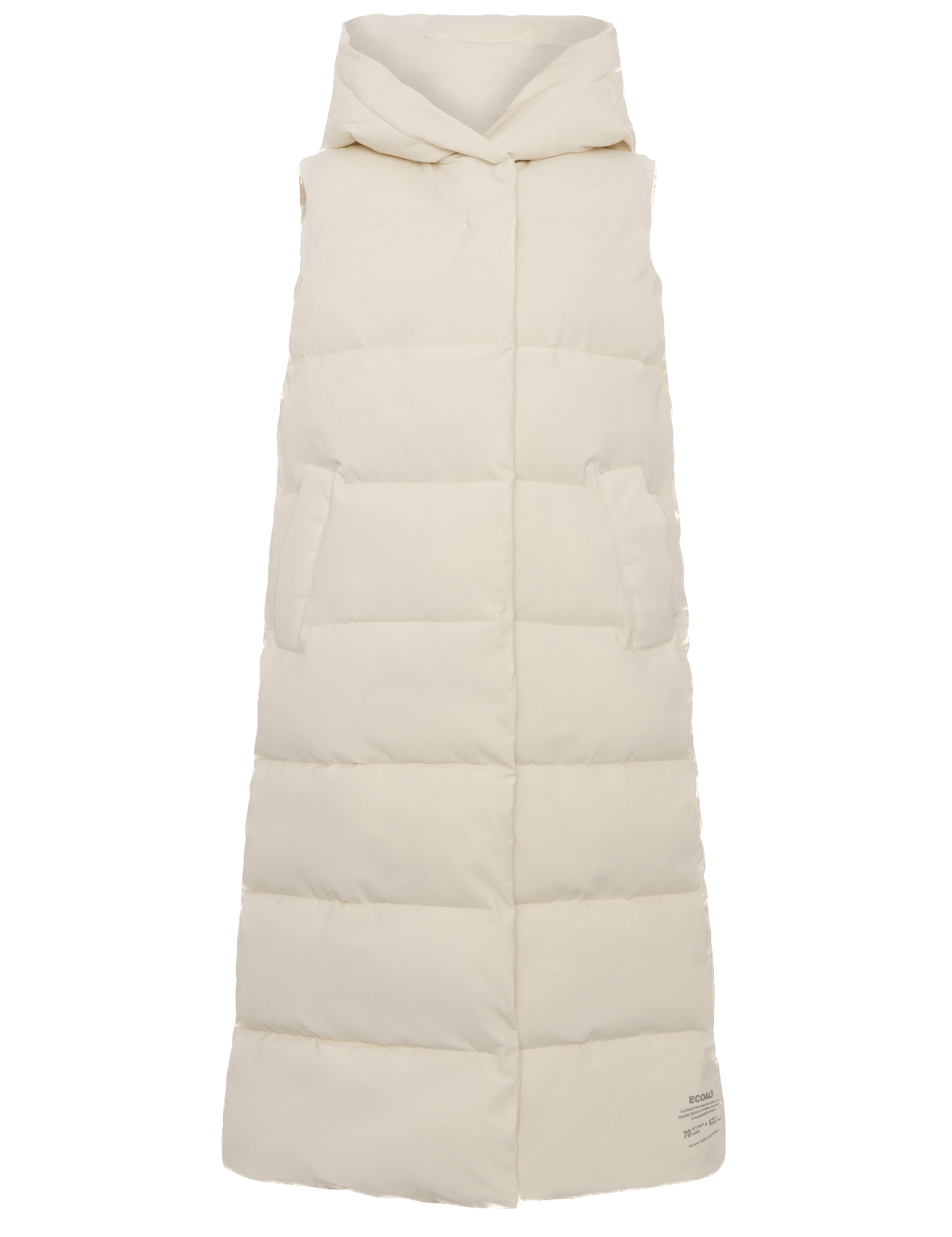 Chaleco Ecoalf de Mujer Page Crema Impermeable - ECRU