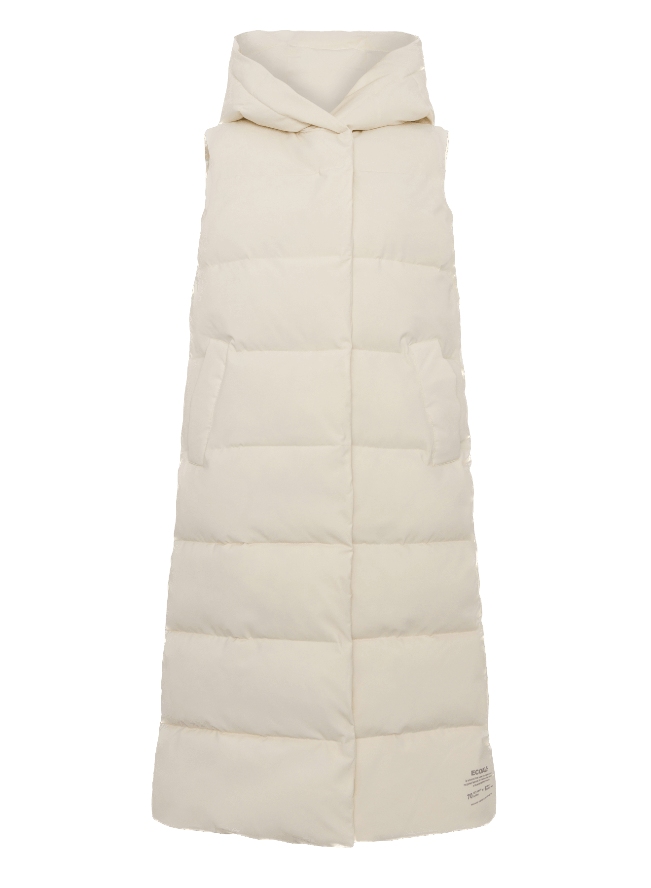 Chaleco Ecoalf de Mujer Page Crema Impermeable - ECRU