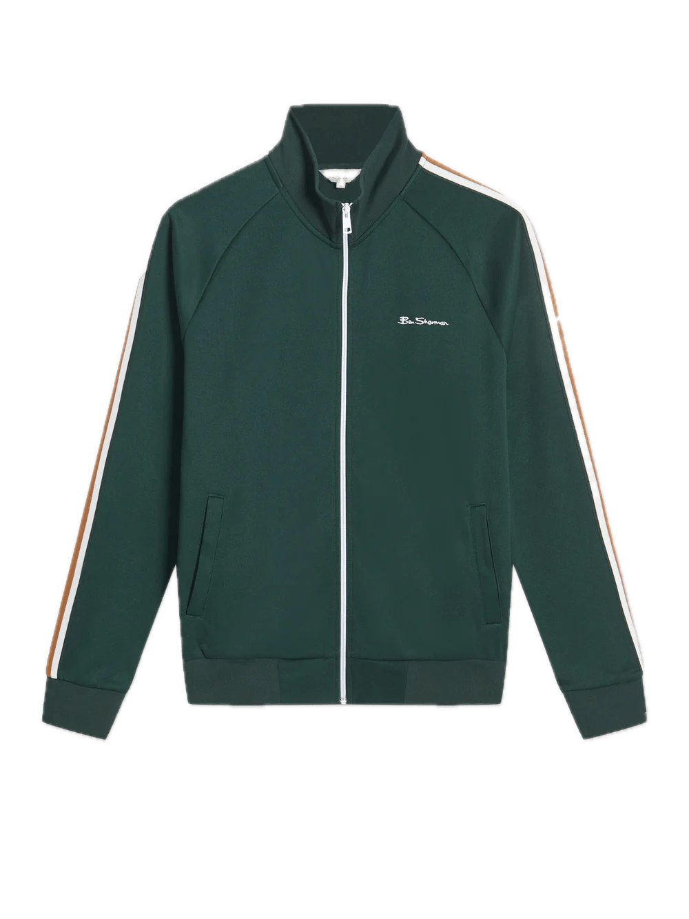 Chaqueta Ben Sherman de Chándal Signature House Taped Dark Green - ECRU