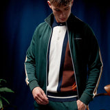 Chaqueta Ben Sherman de Chándal Signature House Taped Dark Green - ECRU