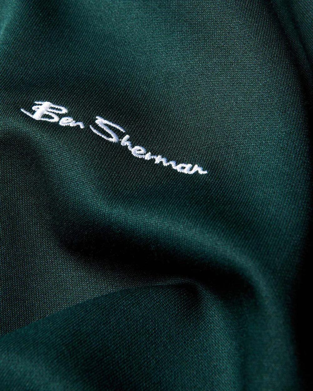 Chaqueta Ben Sherman de Chándal Signature House Taped Dark Green - ECRU