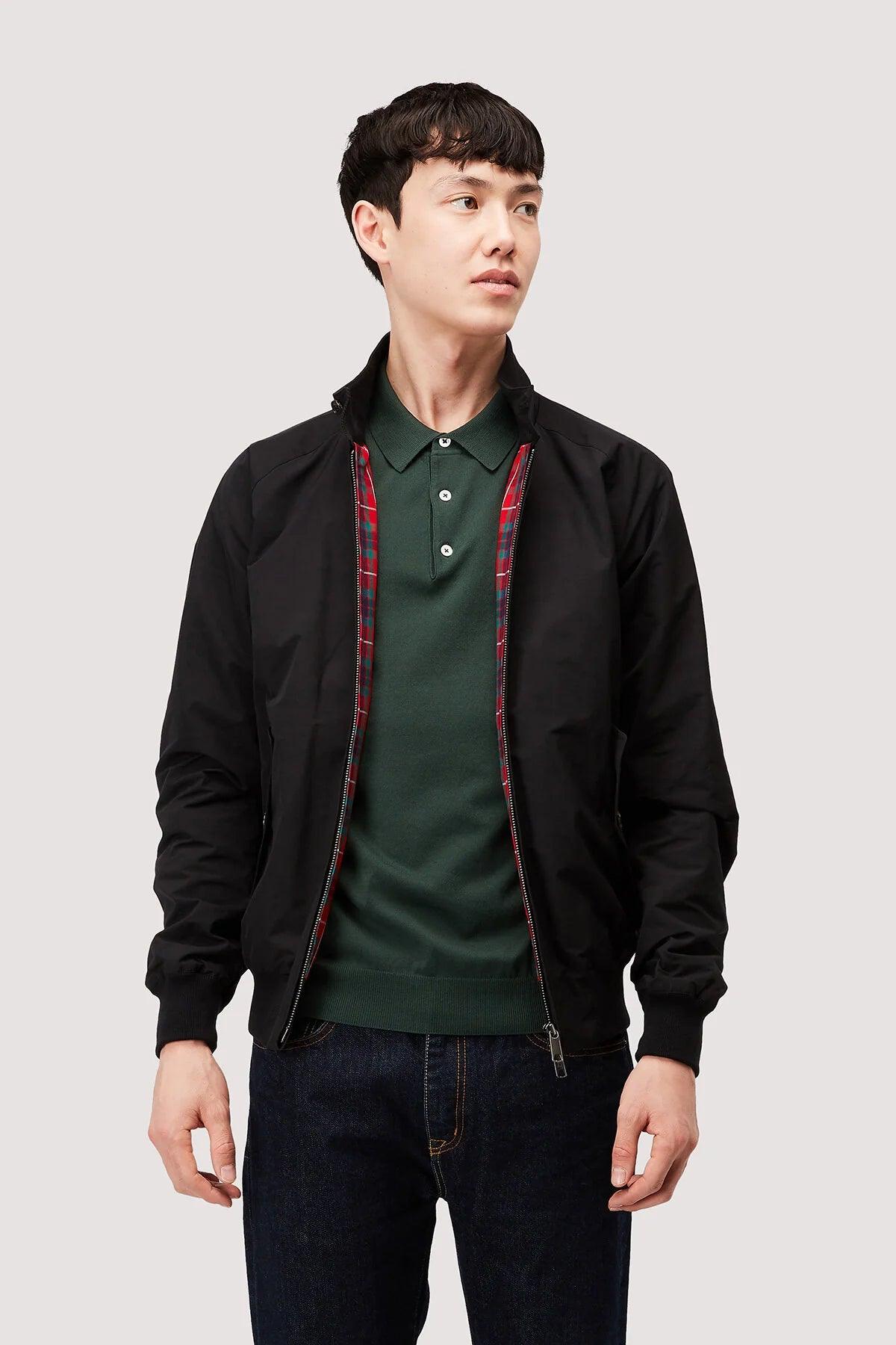 Chaqueta Harrington G9 Baracuta Cloth Black - ECRU