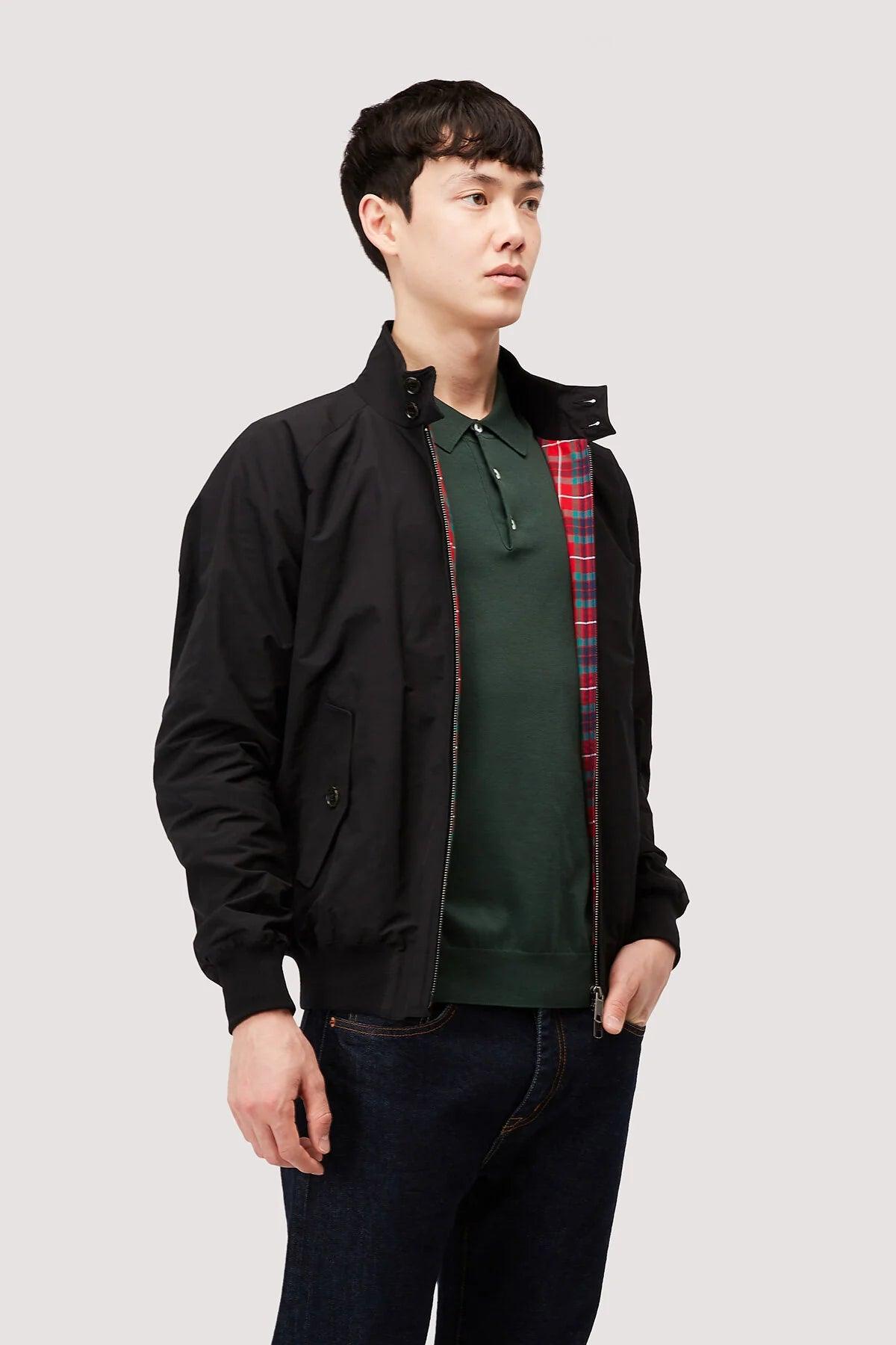 Chaqueta Harrington G9 Baracuta Cloth Black - ECRU