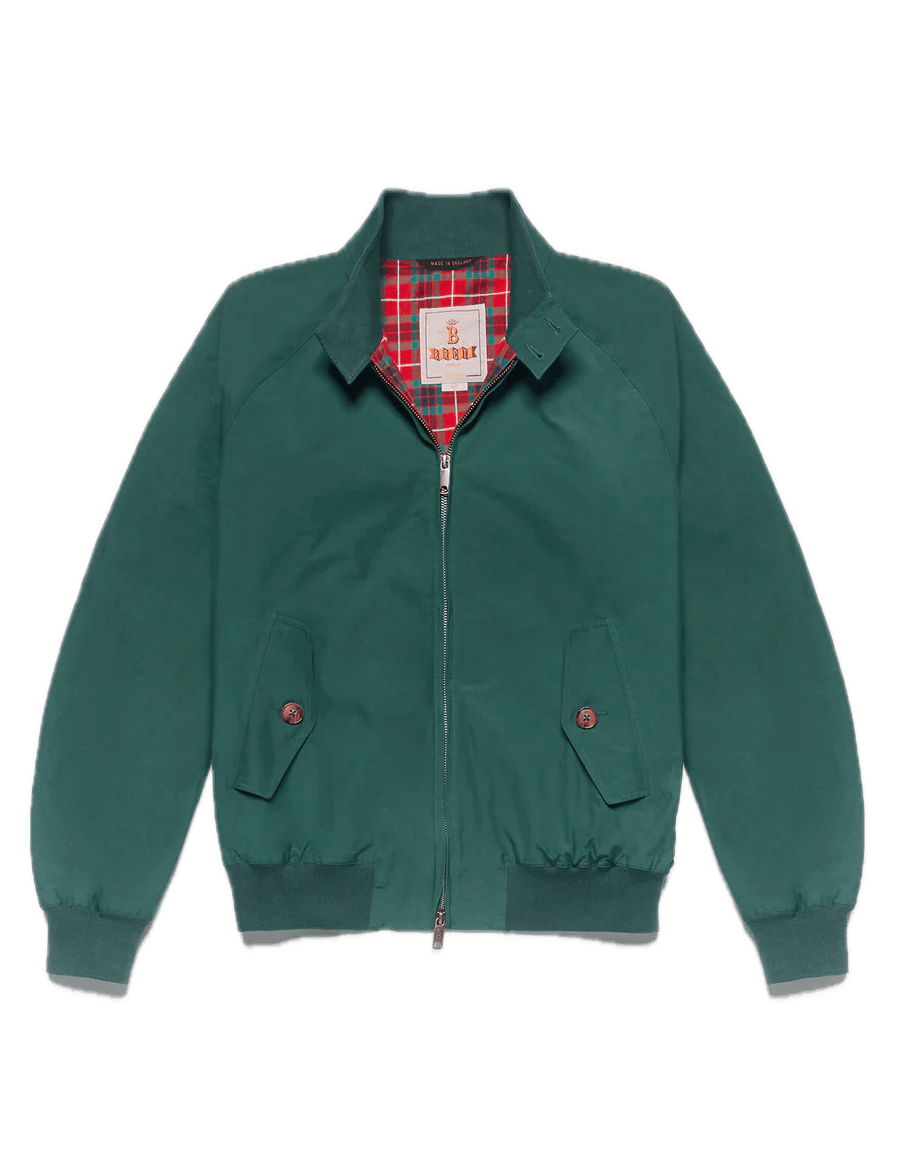 Chaqueta Harrington G9 Baracuta Cloth Racing Green - ECRU