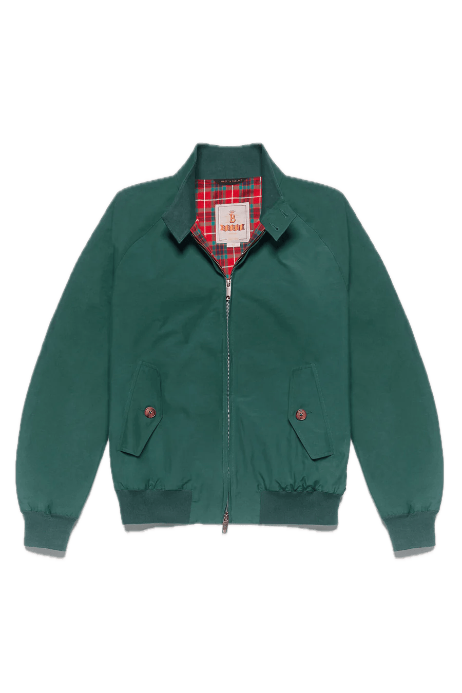 Chaqueta Harrington G9 Baracuta Cloth Racing Green - ECRU