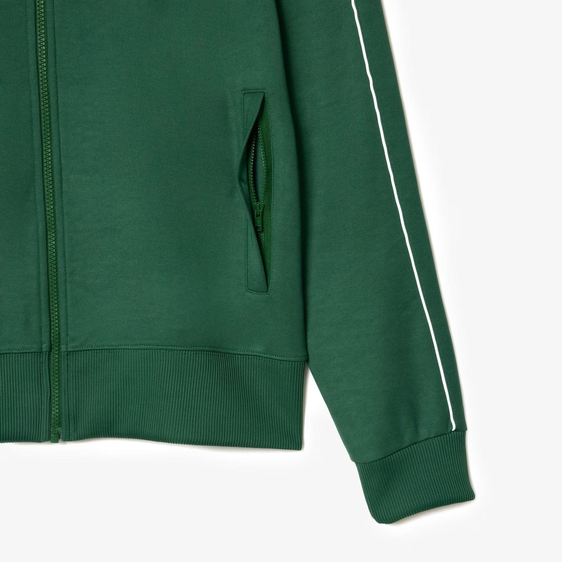 Chaqueta Lacoste de chándal Original Paris de piqué Verde - ECRU