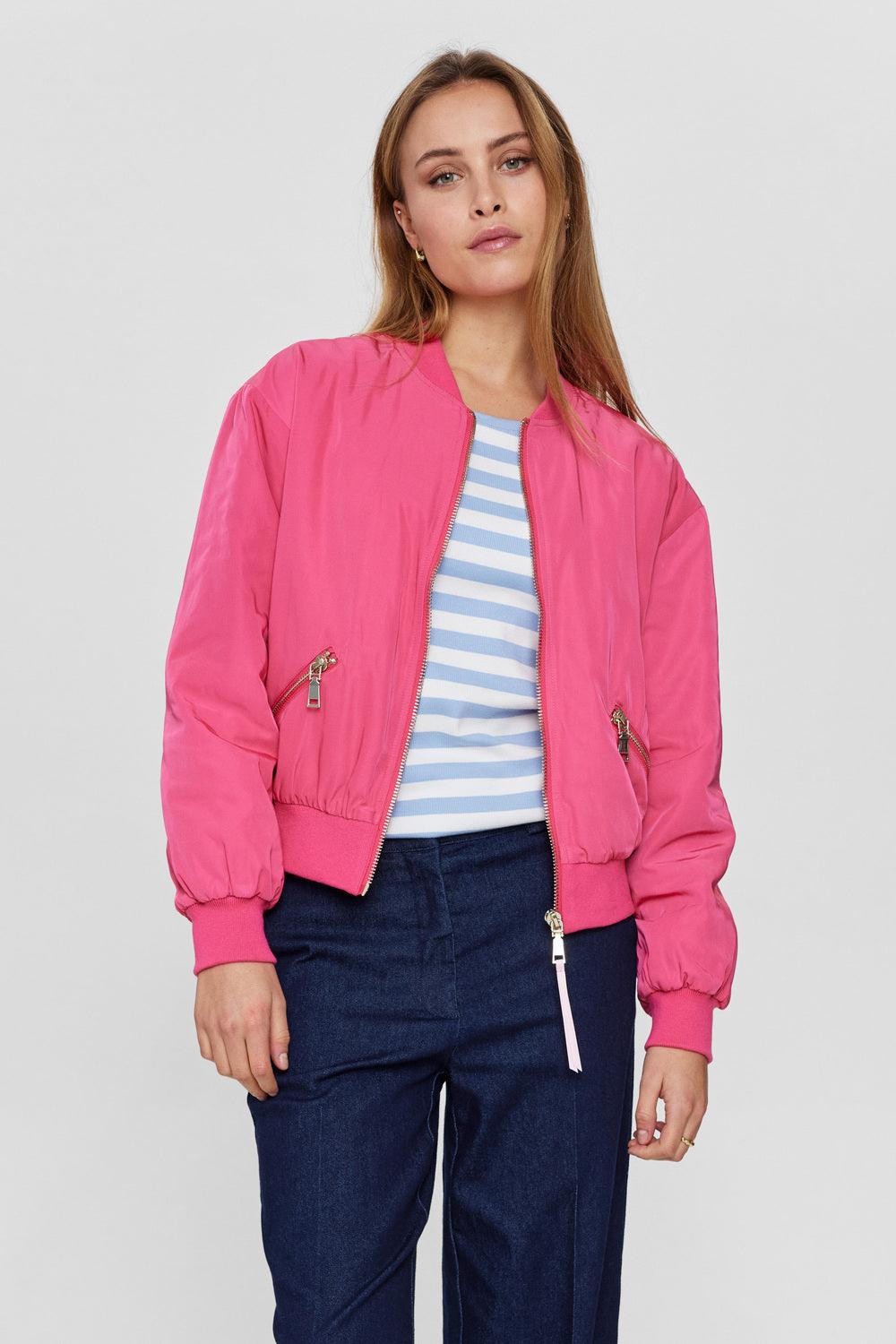 Chaqueta Nümph Nuellinora Raspberry Sorbet - ECRU