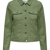 Chaqueta ONLY Tia Oil Green - ECRU