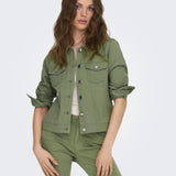 Chaqueta ONLY Tia Oil Green - ECRU