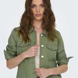 Chaqueta ONLY Tia Oil Green - ECRU