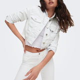 Chaqueta ONLY Wonder Cropped White - ECRU