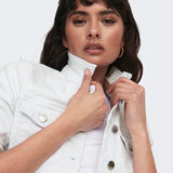 Chaqueta ONLY Wonder Cropped White - ECRU