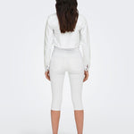 Chaqueta ONLY Wonder Cropped White - ECRU