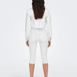 Chaqueta ONLY Wonder Cropped White - ECRU