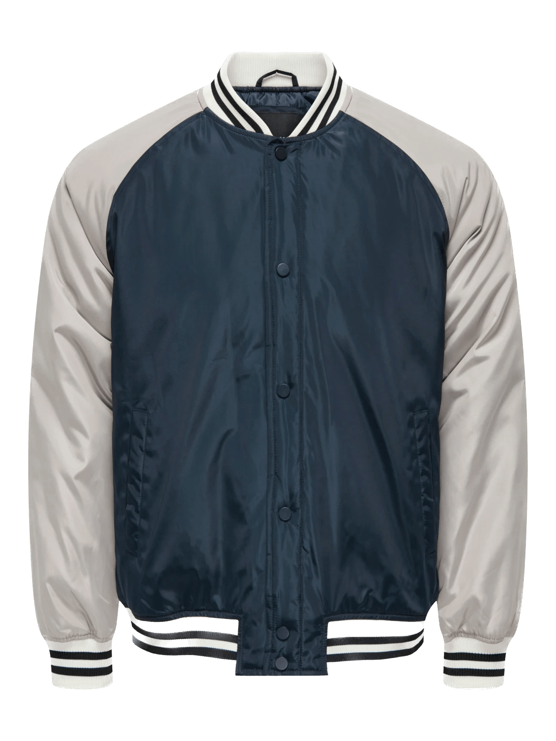 Chaqueta Only&Sons Chris Cuello Béisbol Dark Navy - ECRU