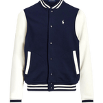 Chaqueta Polo Ralph Lauren de béisbol de felpa - ECRU