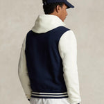 Chaqueta Polo Ralph Lauren de béisbol de felpa - ECRU