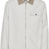 Chaqueta !Solid SDIb Zipper Off White - ECRU