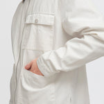 Chaqueta !Solid SDIb Zipper Off White - ECRU