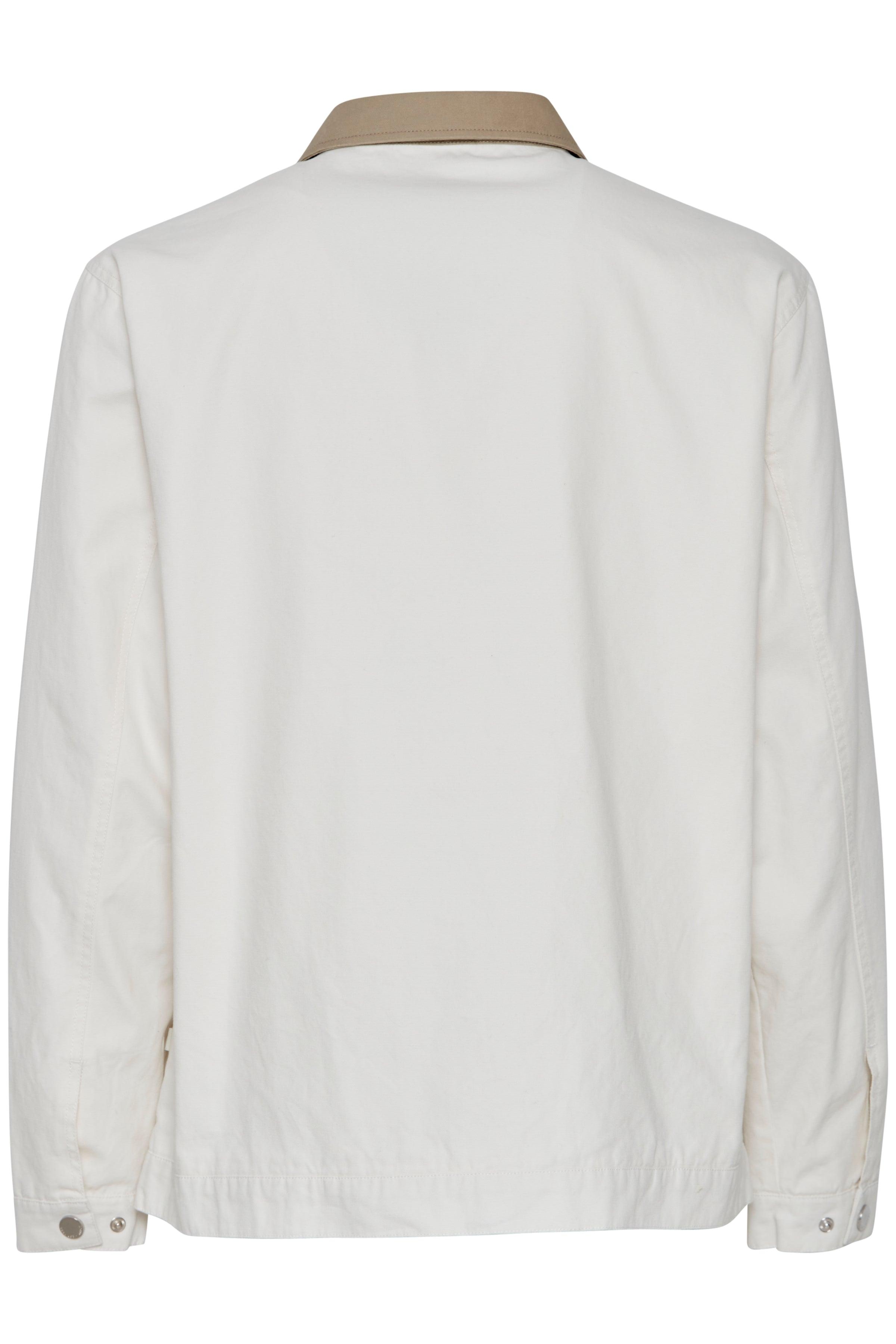 Chaqueta !Solid SDIb Zipper Off White - ECRU