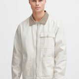 Chaqueta !Solid SDIb Zipper Off White - ECRU