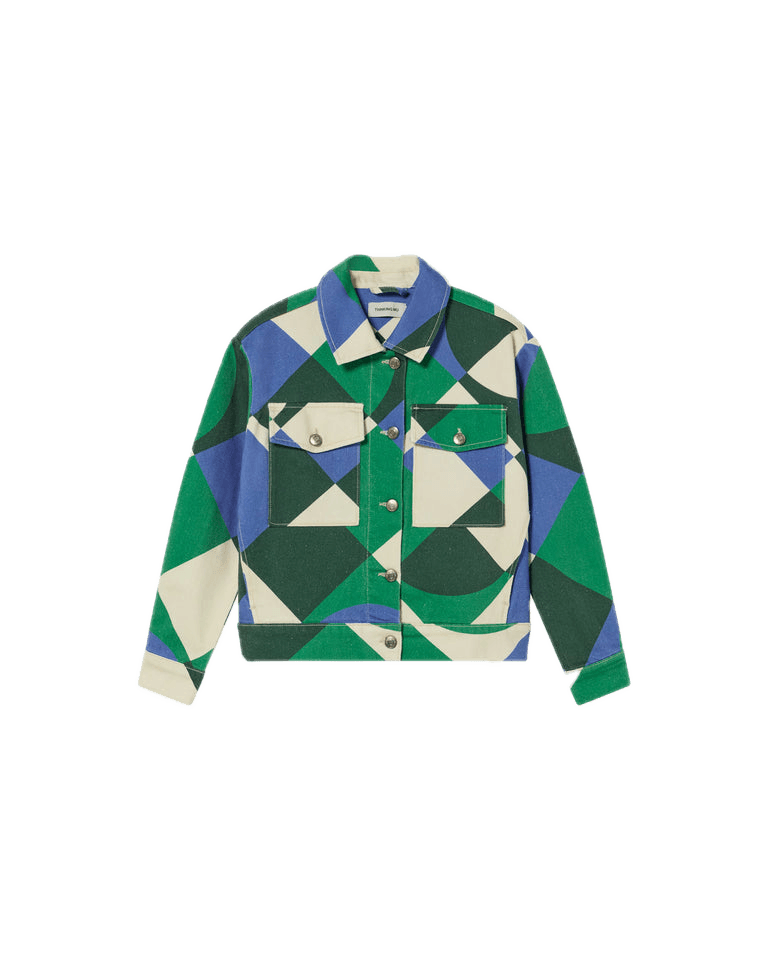 Chaqueta Thinking Mu Verde Tetris Frans - ECRU