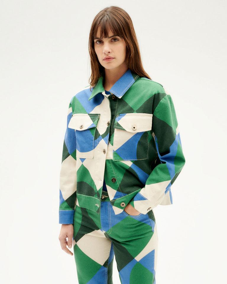 Chaqueta Thinking Mu Verde Tetris Frans - ECRU