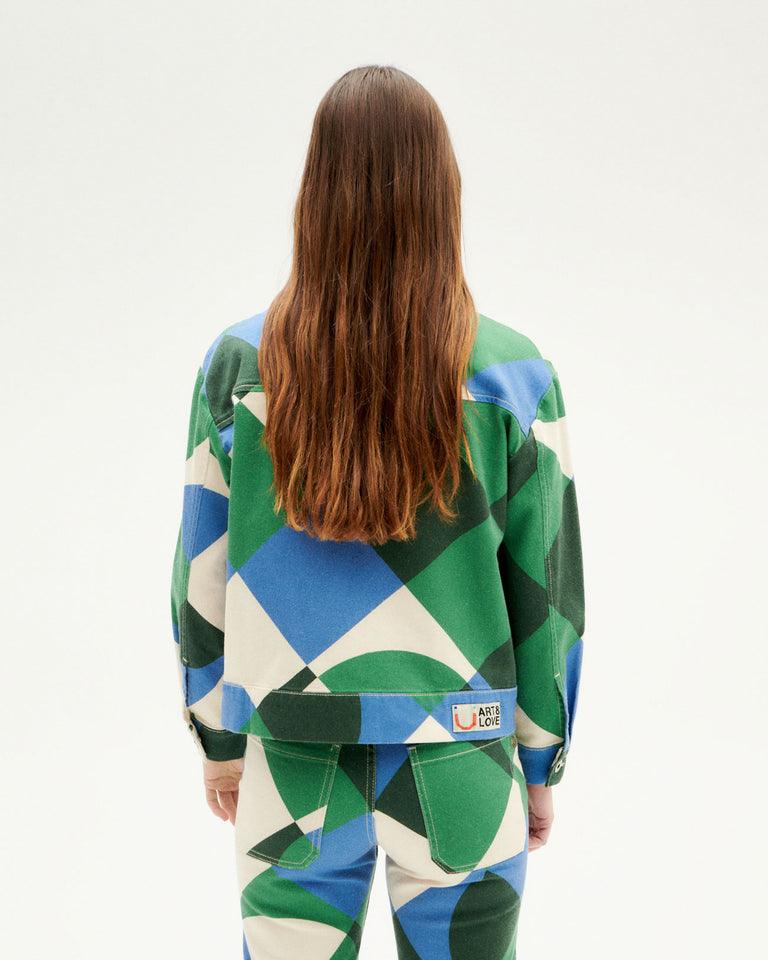 Chaqueta Thinking Mu Verde Tetris Frans - ECRU