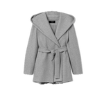 Chaqueta Tiffosi Cinturón y Capucha Gris - ECRU