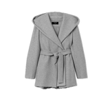 Chaqueta Tiffosi Cinturón y Capucha Gris - ECRU