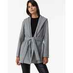 Chaqueta Tiffosi Cinturón y Capucha Gris - ECRU