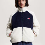 Chaqueta Tommy Jeans Reversible Sherpa - ECRU