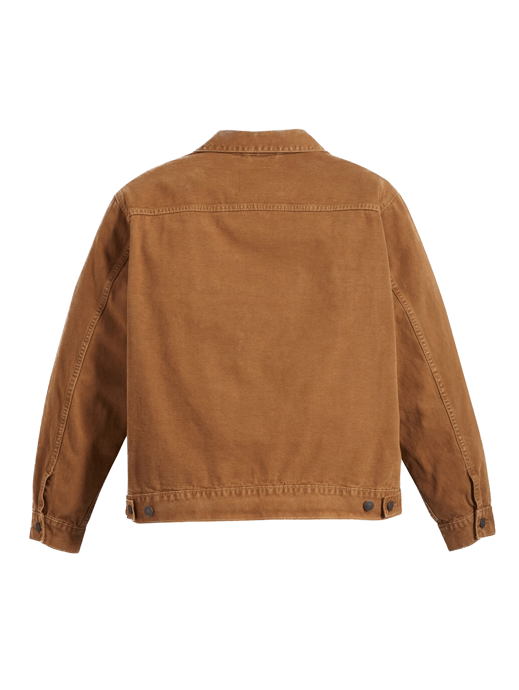 Levi s Trucker Brown Garment Dye Denim Jacket ECRU