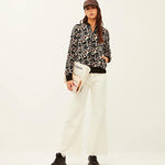 Chaqueta Xantik White Leopard - ECRU