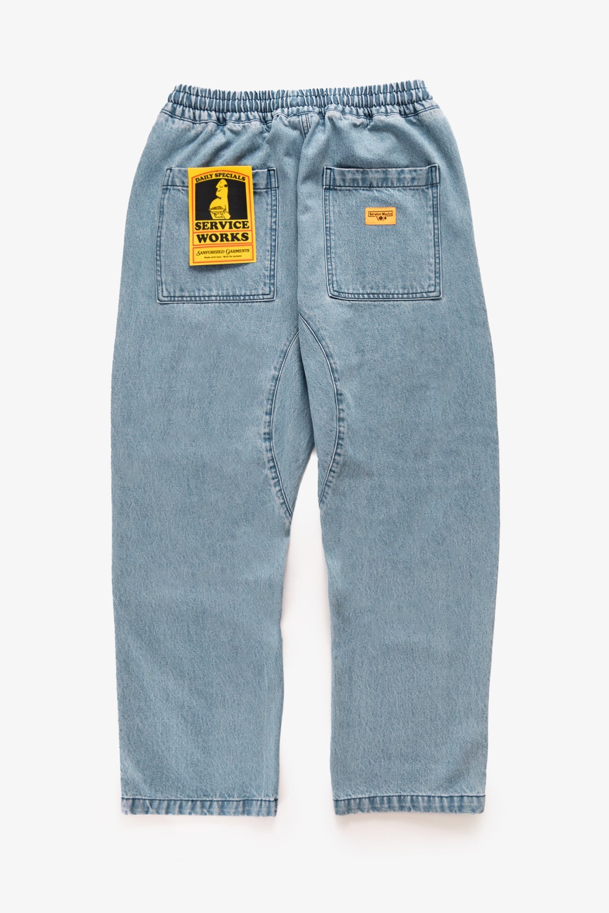 Pantalones SERVICE WORKS Classic Chef Pants Light Washed Denim