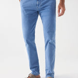 Chino Salsa Jeans S-Activ Slim Indigo Medium - ECRU