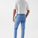 Chino Salsa Jeans S-Activ Slim Indigo Medium - ECRU