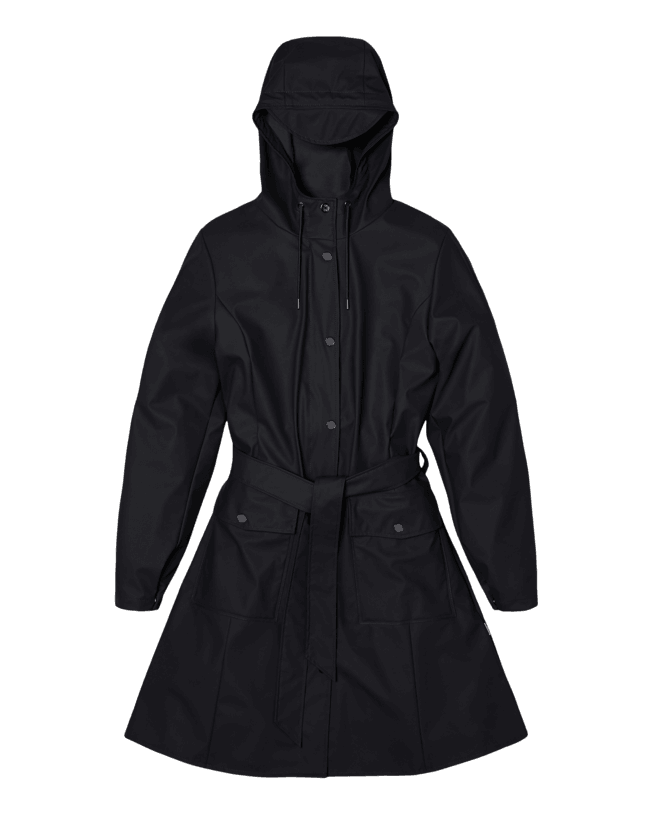 Chubasquero Rains Curve W Black - ECRU