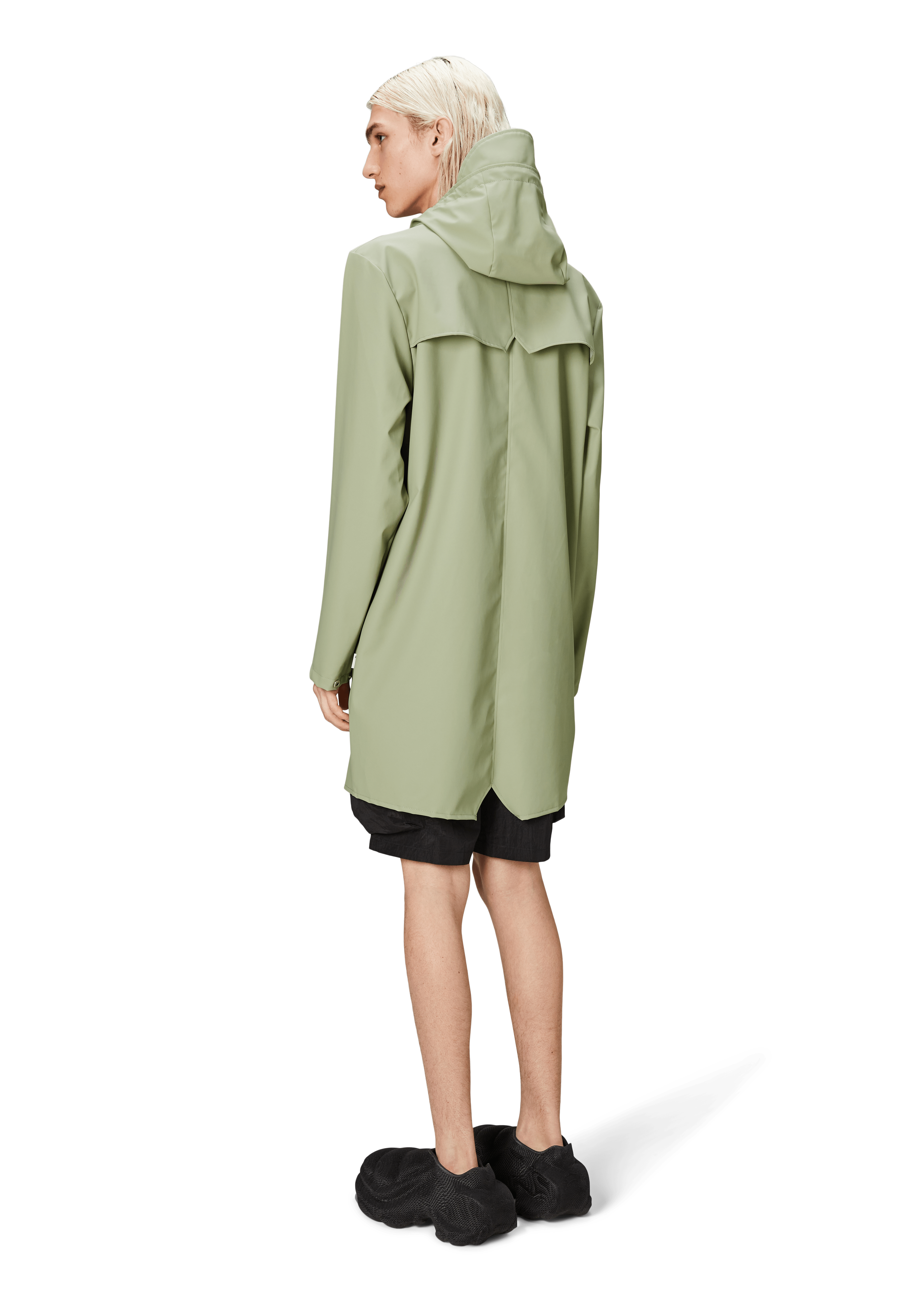 Chubasquero RAINS Unisex Long Jacket Earth - ECRU