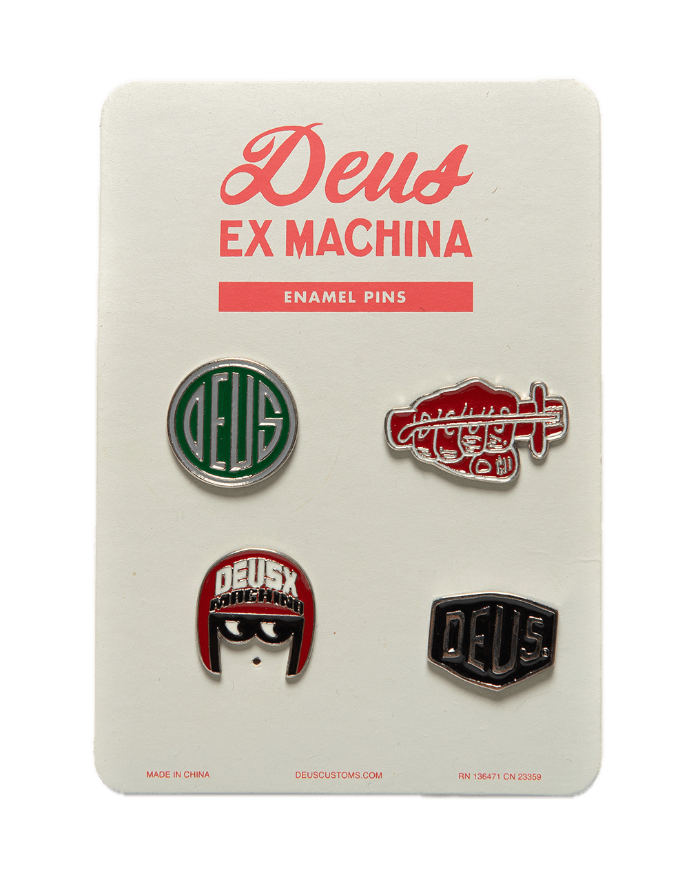 Classic Enamel Pins Pack Deus Ex Machina - ECRU