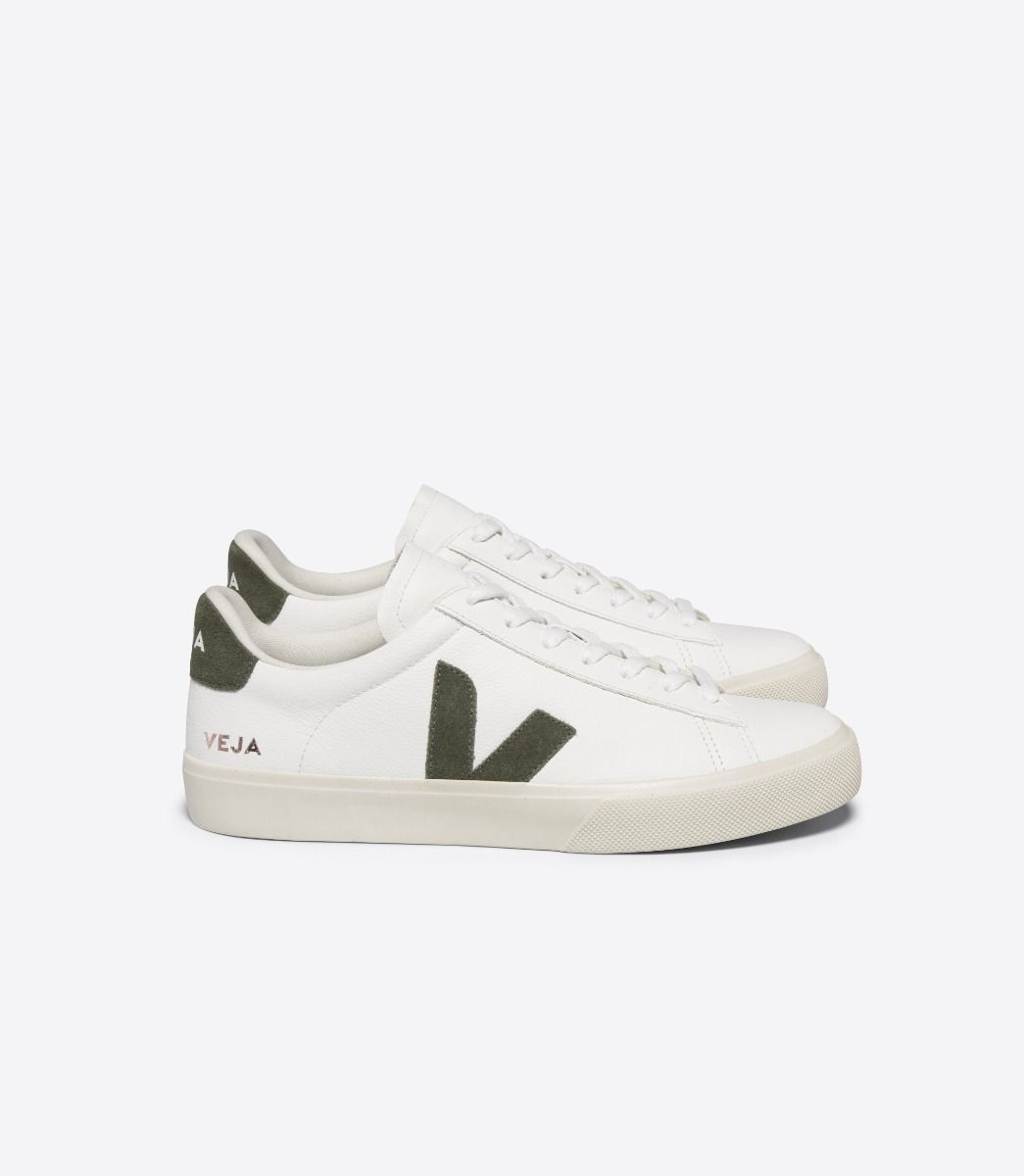 Zapatillas VEJA Campo Chromefree Leather White Kaki