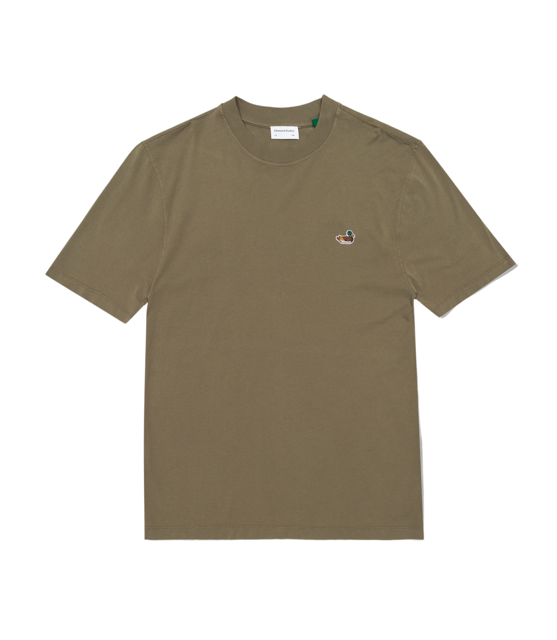 EDMMOND STUDIOS New Duck Patch Plain Khaki T-shirt