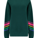 SUGARHILL Eadie Dunkelgrünes Sweatshirt