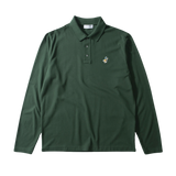 Polo Edmmond Studios Wilson LS Plain DK Green