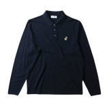 Polo Edmmond Studios Wilson LS Plain Navy