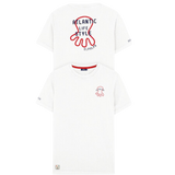 EL PULPO T-shirt Contrast Embroidery Atlantic Lifestyle Pure White